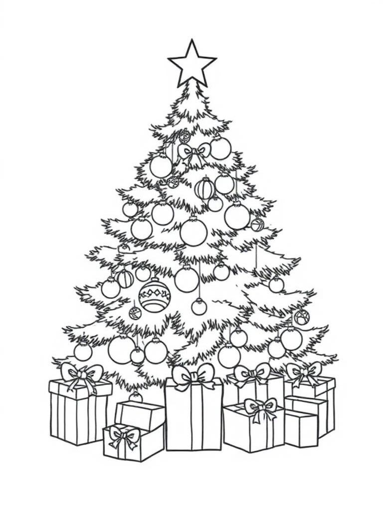 Christmas Magic coloring book example