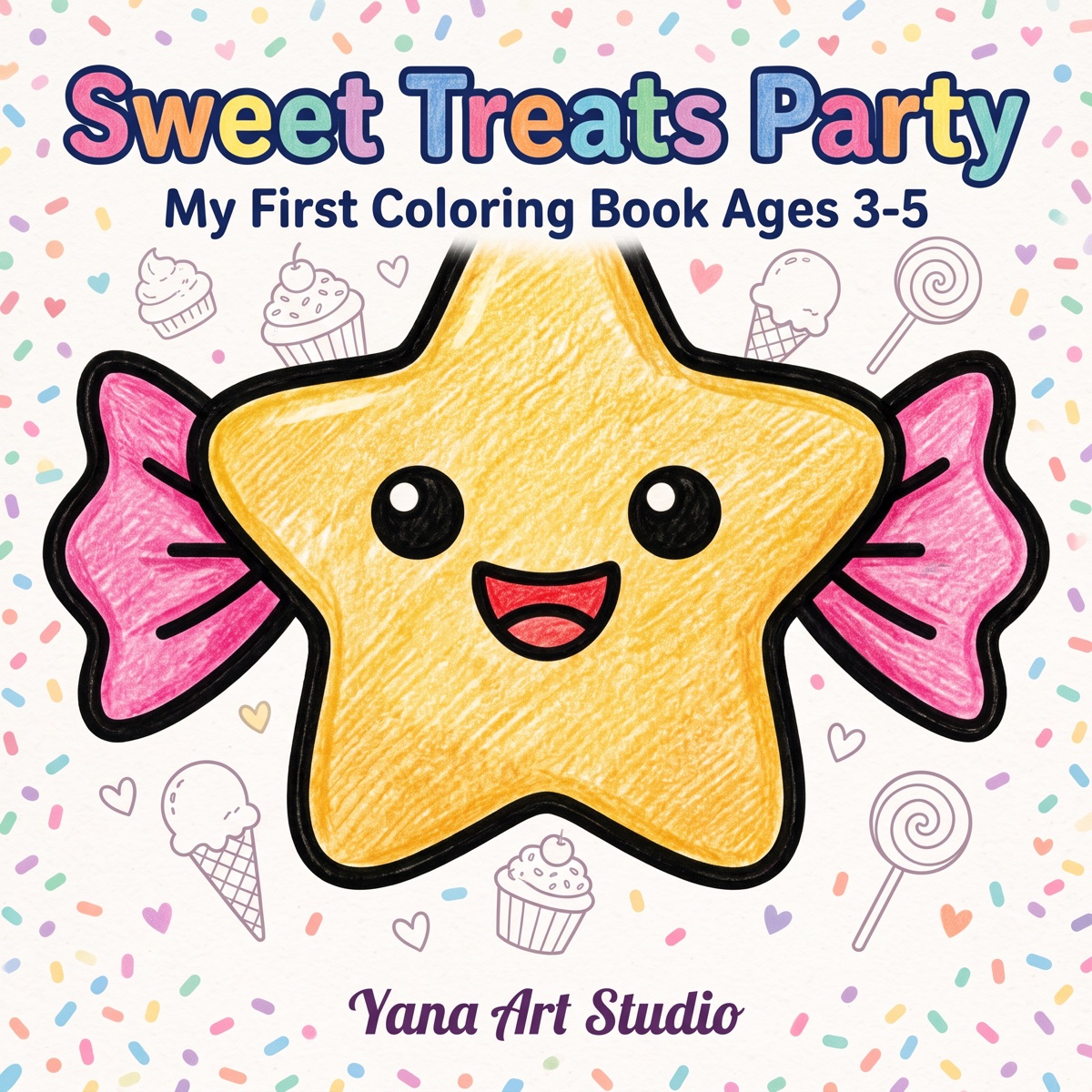 Sweet Treats Party — a real 8.5″ × 8.5″ book made in the app